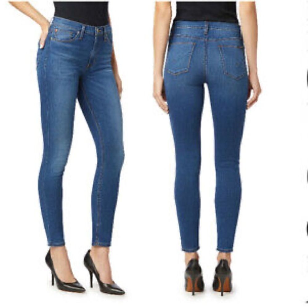 Revolve Hudson Jeans Natalie Super Ankle Skinny size 30 Medium dark Wash